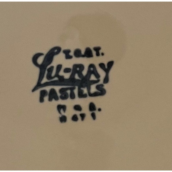 Lu-Ray Pastels TS & T Yellow Cup and Saucer Vintage Retro Kitchen Dinnerware - Picture 4 of 6